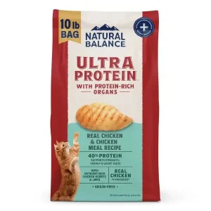 Natural Balance Ultra High Protein Dry Cat Food, Chicken Meal Recipe