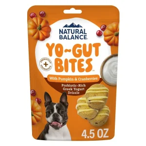 Natural Balance Yo-Gut Bites Pumpkin & Cranberry Probiotic Dog Treats