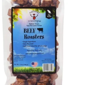 Natural Cravings USA Beef Roaster Bites- Beef Lung - 3.5 oz