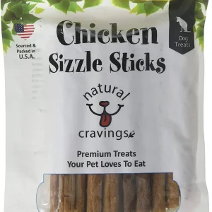Natural Cravings USA Chicken Sizzle Sticks Soft jerky Dog Treats - 12 oz