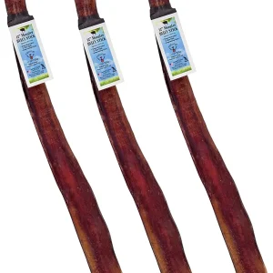 Natural Cravings USA Monster Beef Dog Bully Sticks Display - 12 Inch - 25 Count