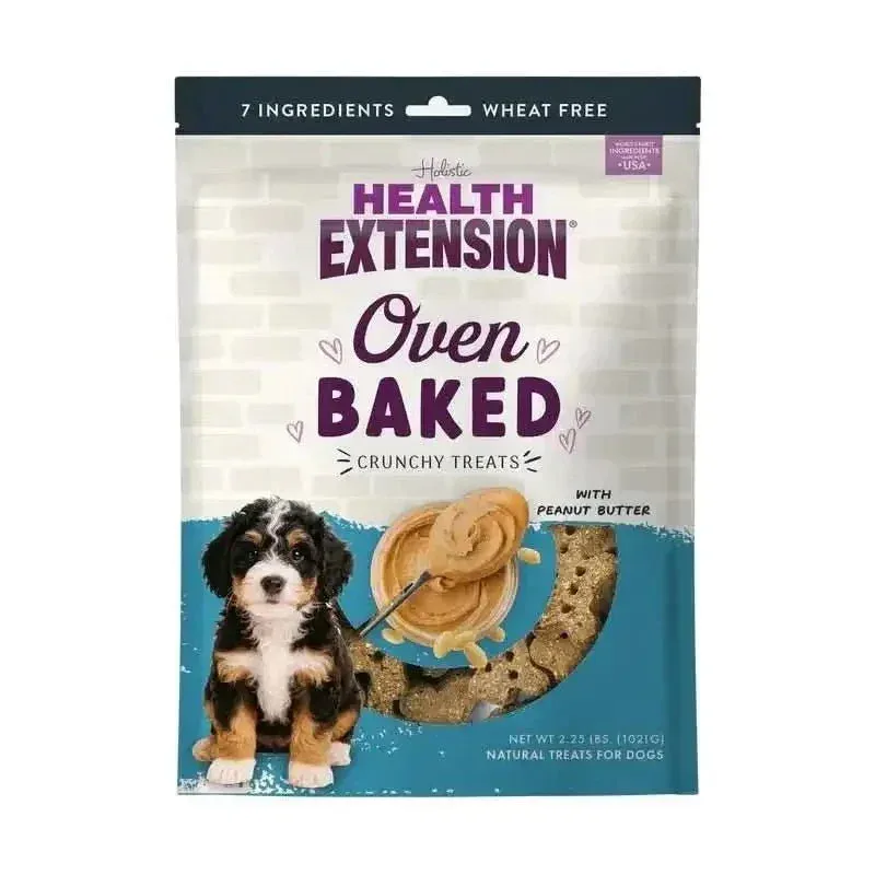 Natural Peanut Butter Banana Dog Treats, Oven-Baked, Grain-Free – 2.25 lb Bag