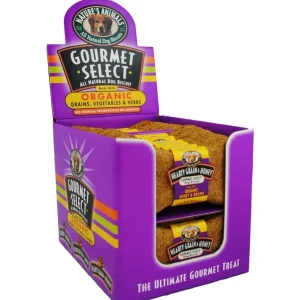 Nature's Animals Gourmet Select Organic Dog Treat Display Hearty Grain & Honey 4 in, 24 ct
