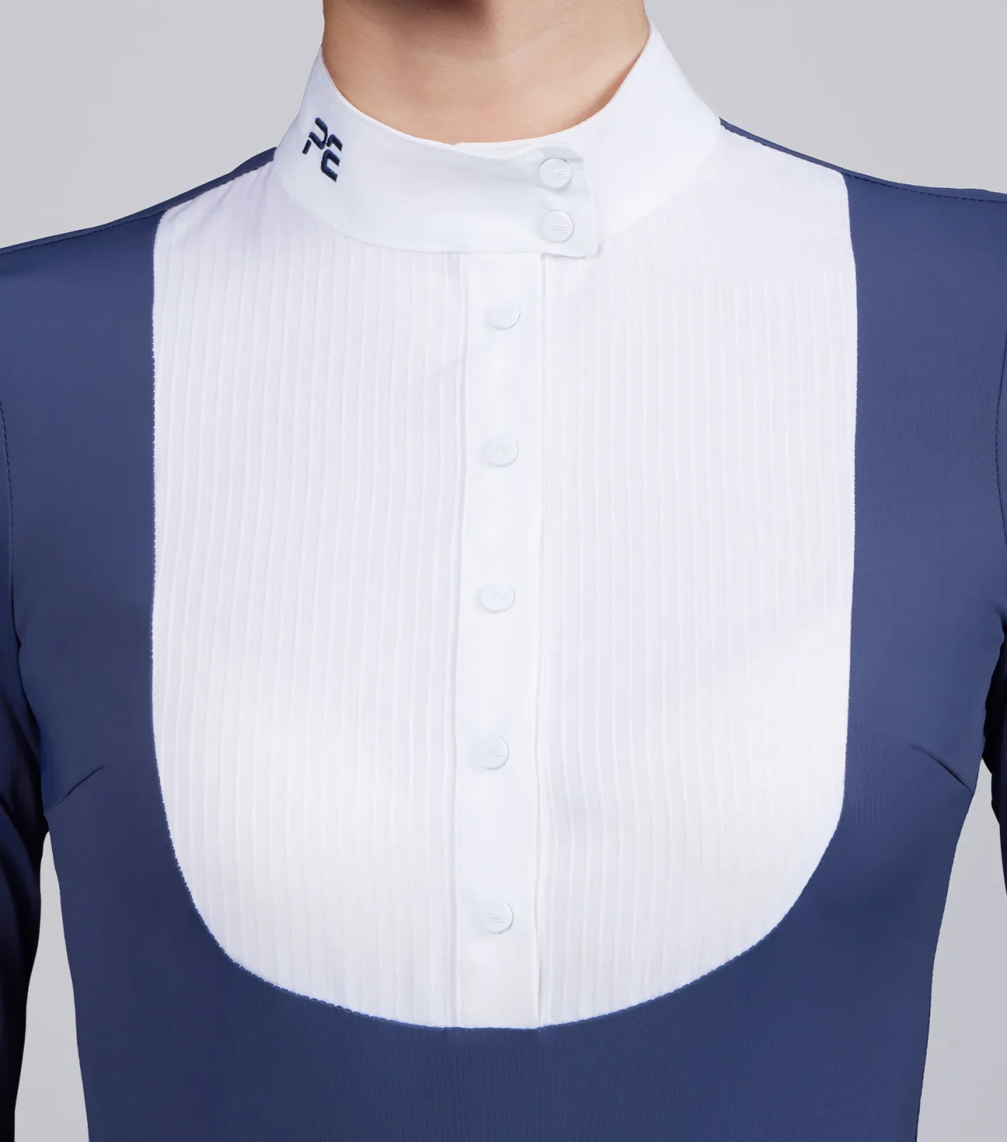 Navarra Long Sleeve Competition Shirt Navy - Image 2