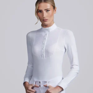 Navarra Long Sleeve Competition Shirt White