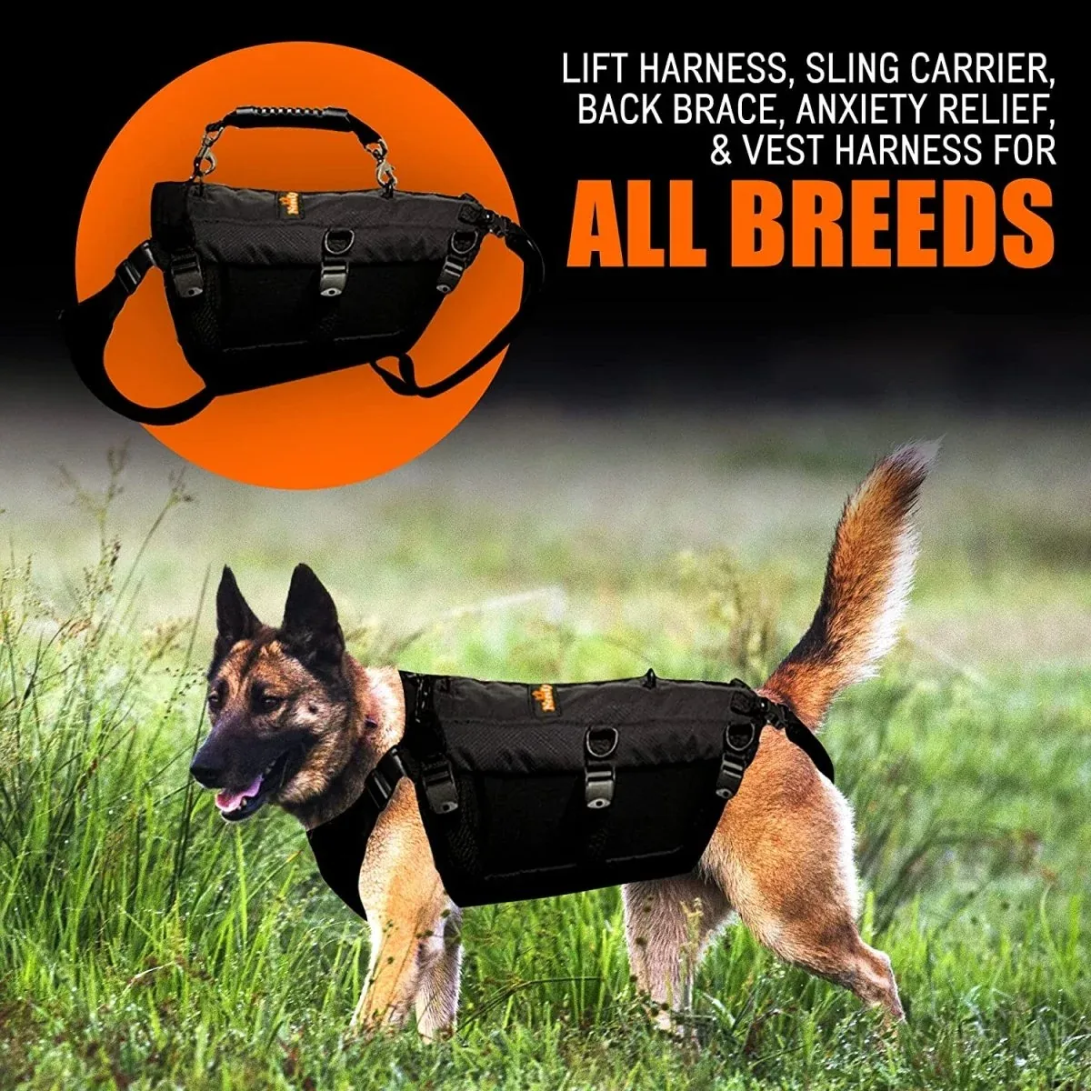 NeoAlly 5-in-1 Sturdy Dog Lift Harness Full Body Support - Image 2