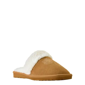 Nester Hoisery Women's Jackie Chestnut Square Toe Slipper