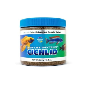 New Life Spectrum Cichlid Sinking Pellets Fish Food, 10.5 oz, Regular