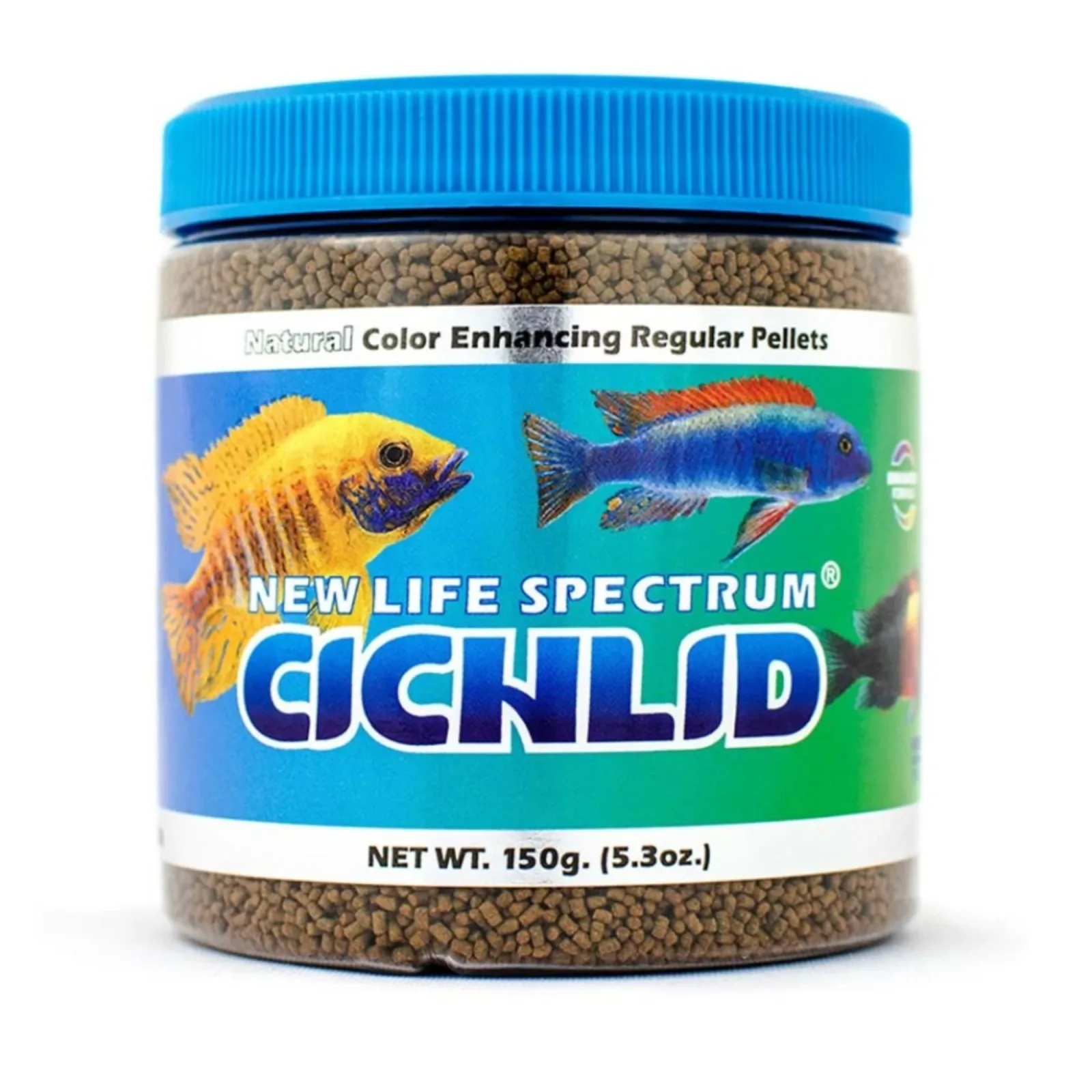 New Life Spectrum Cichlid Sinking Pellets Fish Food, 5.3 oz, Regular