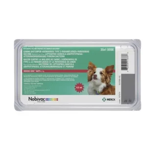 Nobivac 1-DAPPv+L4 Canine Vaccine 25 vial x 1 Dose