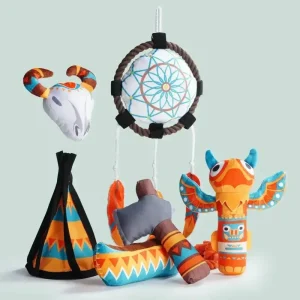 Nocciola Native Adventure 6-in-1 Squeaky Dog Toy Set