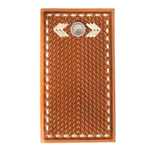Nocona Rodeo Style Rawhide Lace Concho Wallet