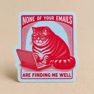 NONE OF YOUR EMAILS STICKER
