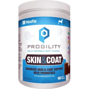 Nootie Dog Progility Max Skin and Coat Krill, 90-Count