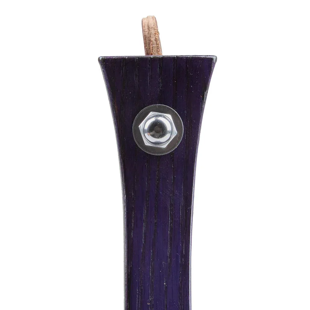NRS 2in Purple Wood Stirrup with Rubber Tread - Image 2
