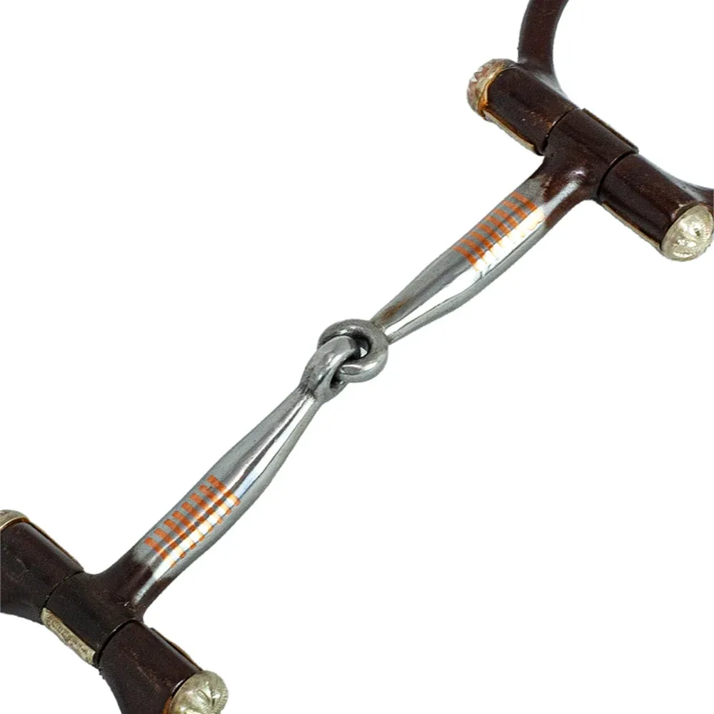 NRS Antique Dots D-Ring Smooth Snaffle Bit - Image 2