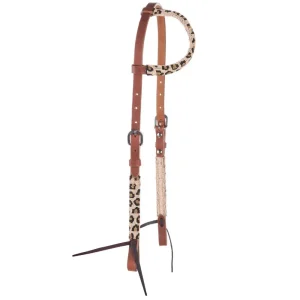 NRS Beaded Leopard Single Ear Headstall
