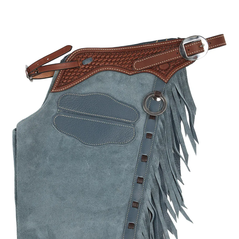 NRS Blue and Chocolate Lace Small Chaps - Image 2