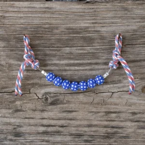 NRS Blue Stars Silicone Beaded Curb Strap