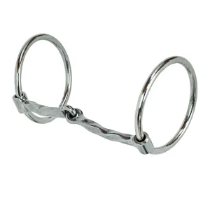 NRS Chrome Steel O-Ring Square Twist Snaffle Bit