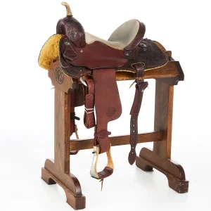 Nrs Competitor Series Used 13.5in Chocolate Jay Flower Barrel Saddle
