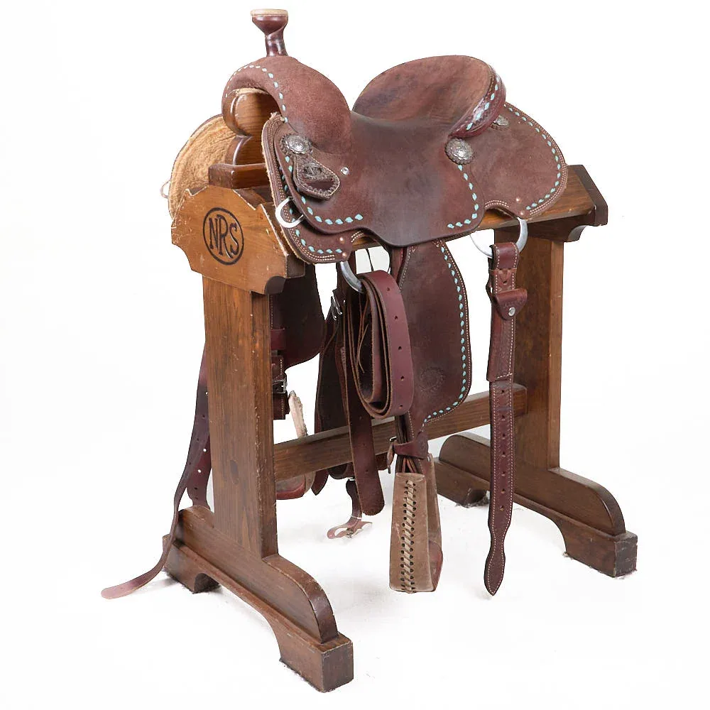 NRS Competitor Series Used 13in Roughout Breakaway and Goat Tying Saddle