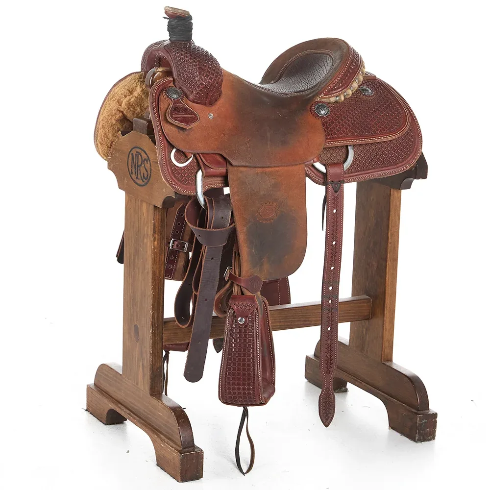 Nrs Competitor Series Used 14.5in 1/2 Breed Waffle Team Roper