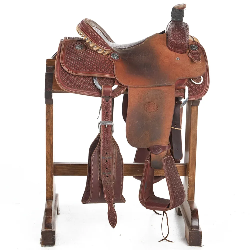 Nrs Competitor Series Used 14.5in 1/2 Breed Waffle Team Roper - Image 2