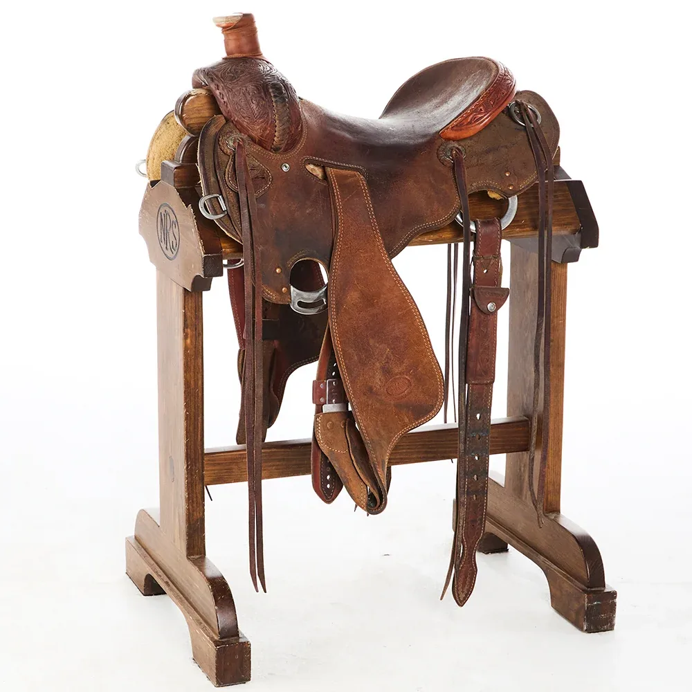 Nrs Competitor Series Used 15in 1/8 Breed Acorn Tooled Ranch Roper