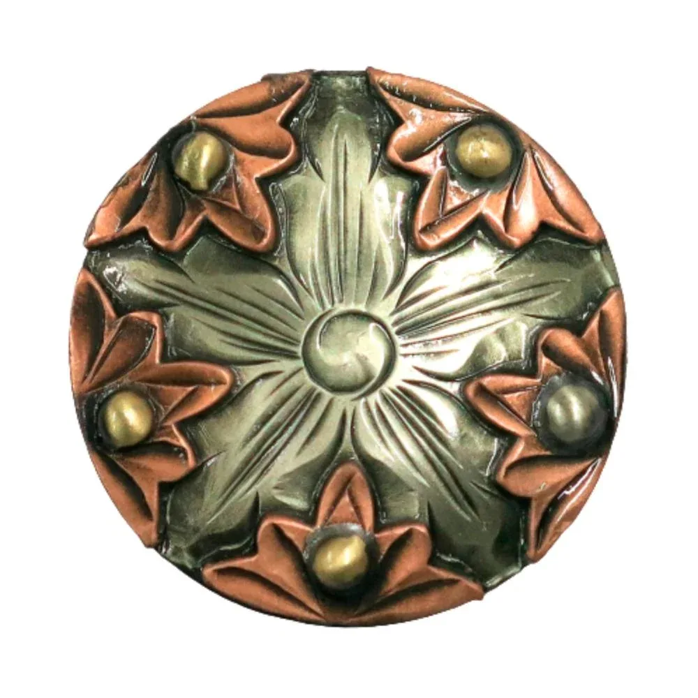NRS Copper Daisy 1.5in Screwback Concho