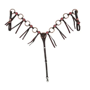 NRS Dark Pink Thunderbird Copper Ring Breast Collar