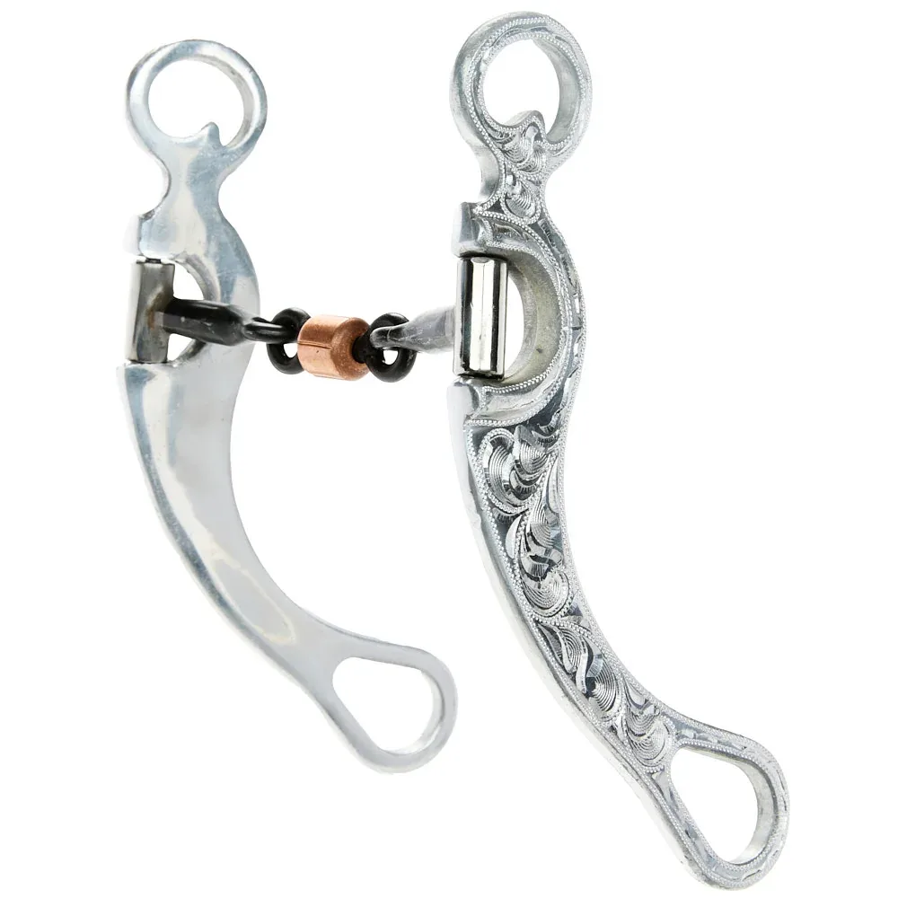 NRS Engraved Aluminum Dog Bone Shank Bit