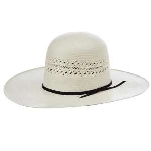 NRS Hats 20X Ivory Shantung 4 1/4 Inch Brim Open Crown Straw Cowboy Hat