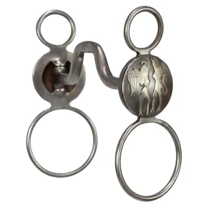 NRS Large Concho Square Port Globe Bit - Angel & Devil