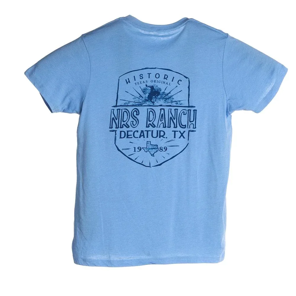 NRS Light Blue Historic Logo Tee Shirt