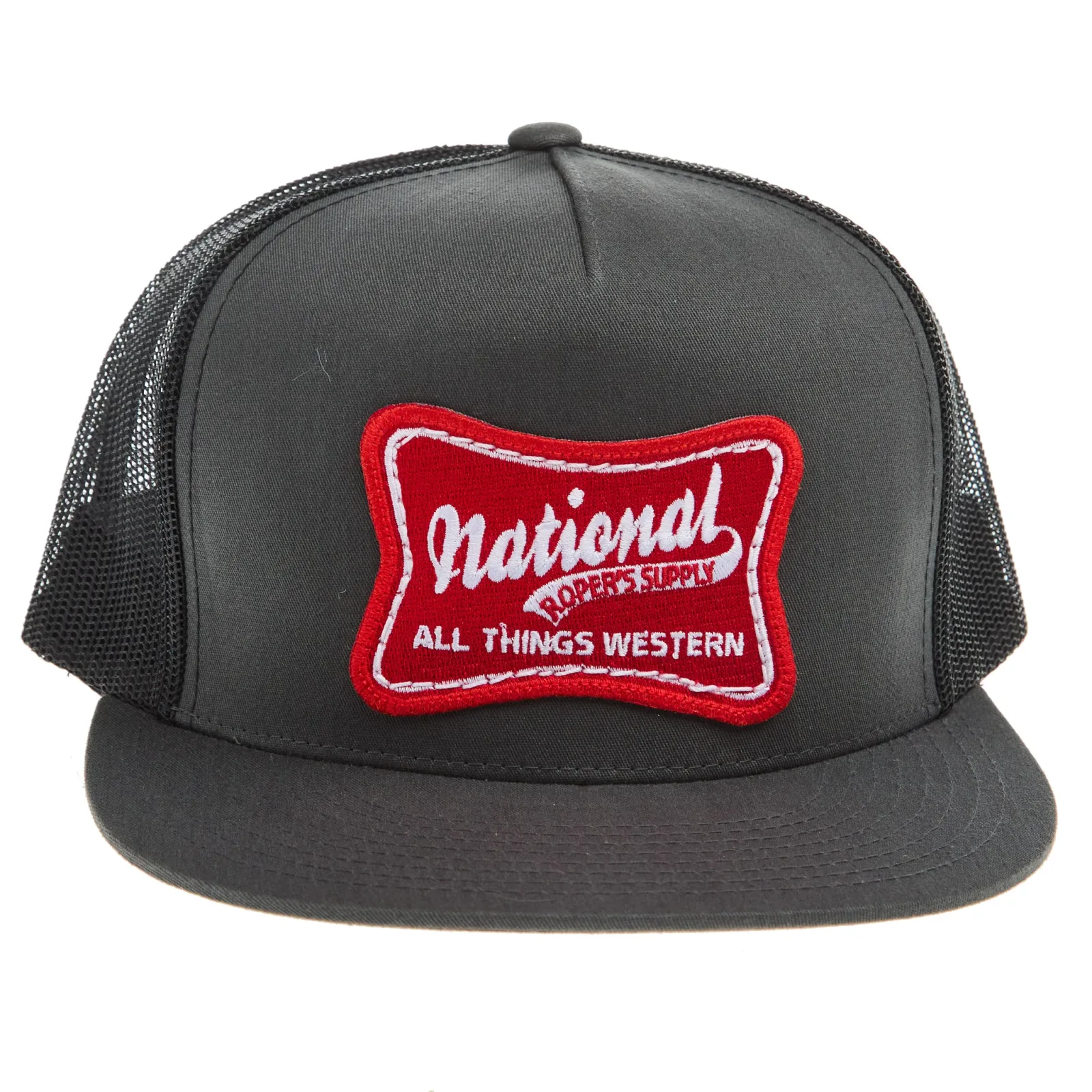 NRS National Ropers Supply Black and Charcoal Cap - Image 2