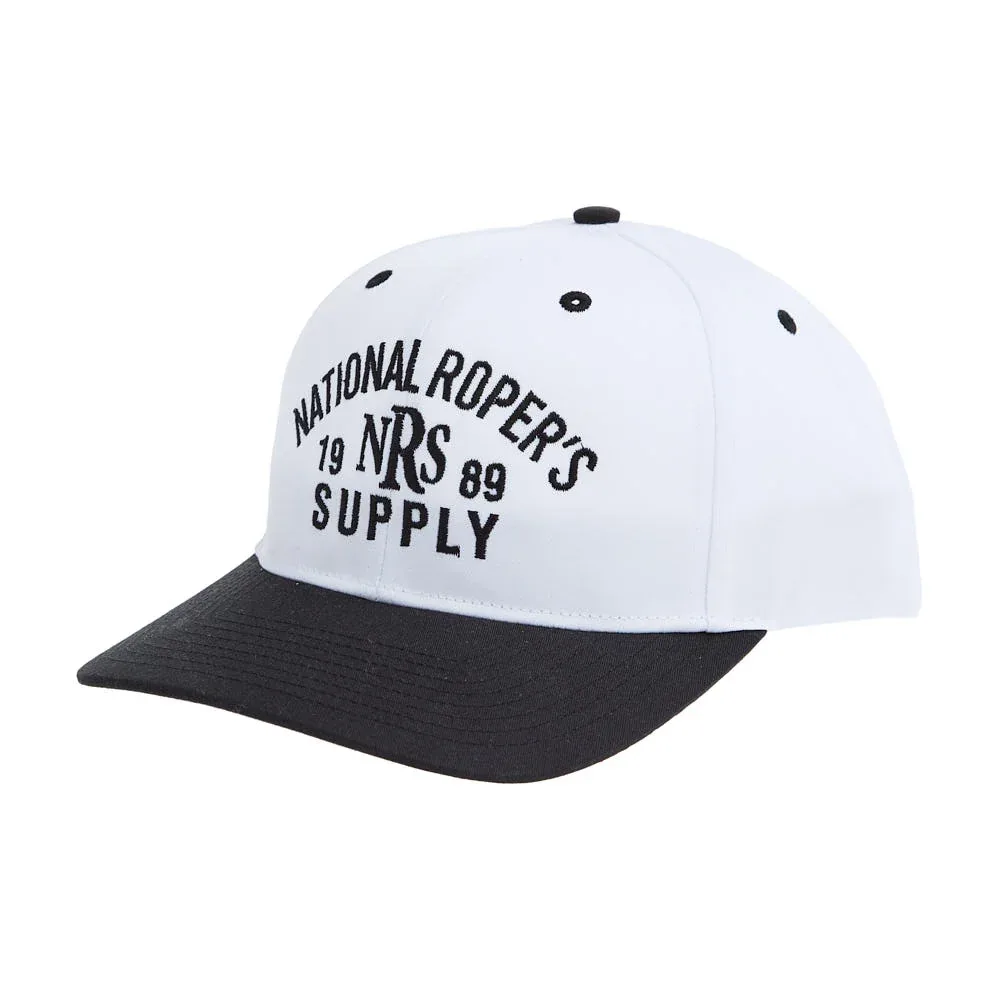 NRS National Ropers Supply White & Black Rope Cap - Image 2