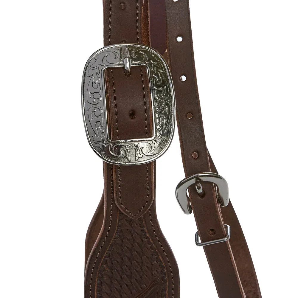 NRS Natural Basket Stamp Floral Combo Browband and Breast Collar Tack Set - Image 2