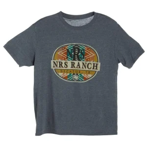 NRS NRS Ranch Grey Aztec Circle Logo Tee