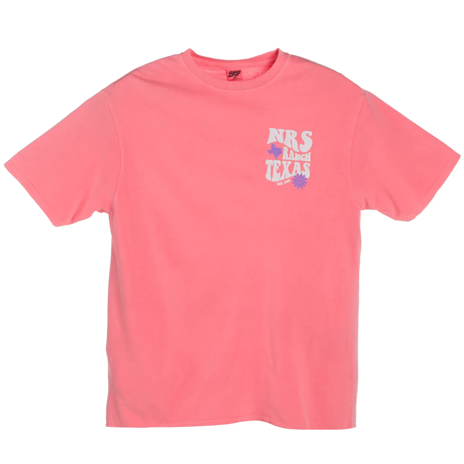NRS NRS Ranch Texas Groovy Logo Neon Coral Tee - Image 2