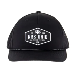 NRS Ohio Black Rubber Patch Cap