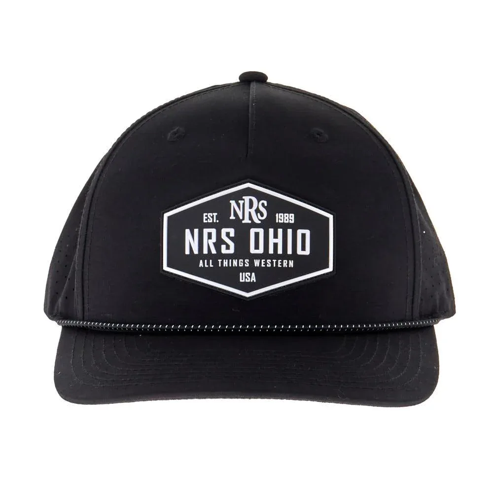 NRS Ohio Black Rubber Patch Cap