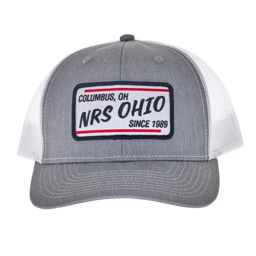 NRS Ohio Grey & White Embroidered Logo Cap