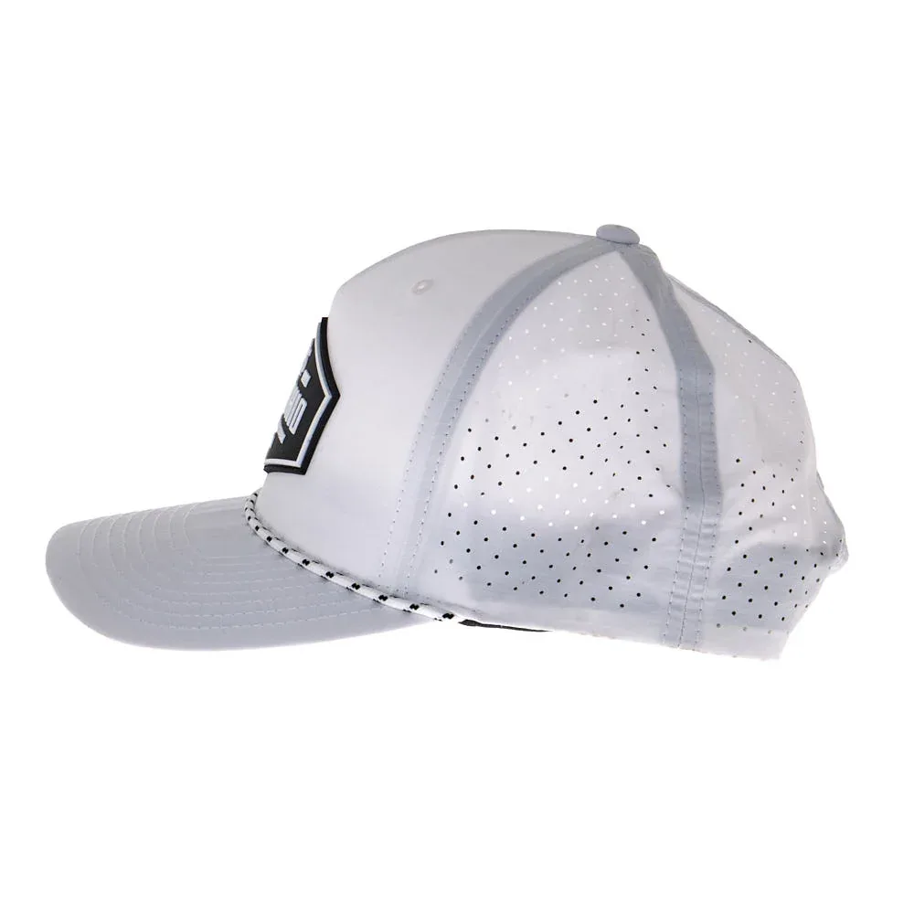 NRS Ohio White & Black Rubber Patch Cap - Image 2