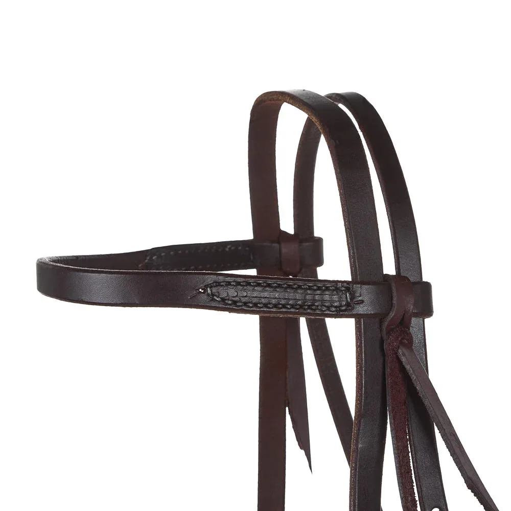 NRS Oiled Browband Headstall with Buckles - Image 2