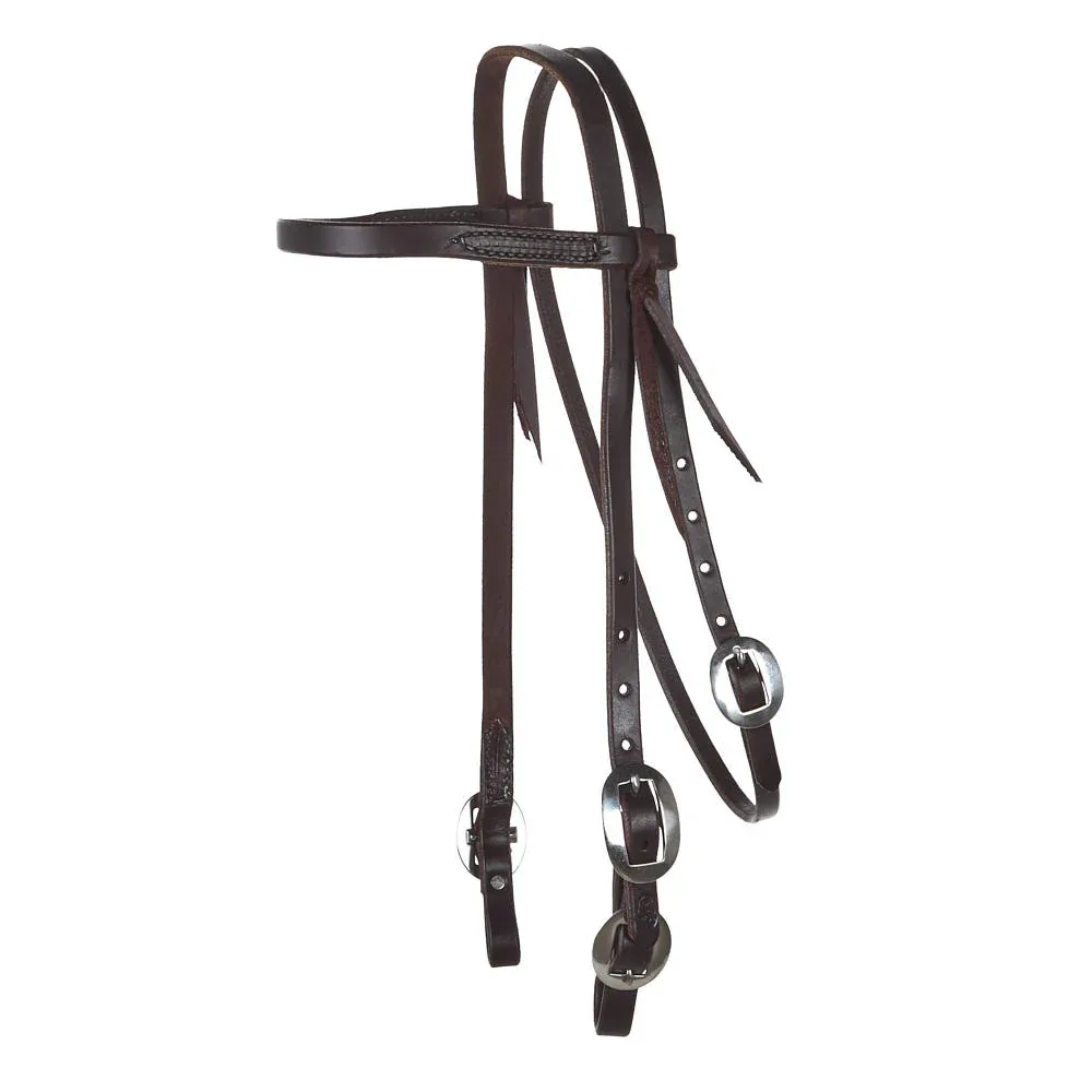 NRS Oiled Browband Headstall with Buckles