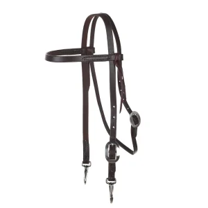 NRS Oiled Browband Headstall with Snaps