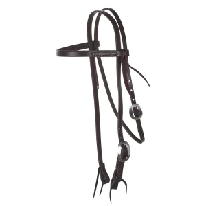 NRS Oiled Browband Headstall with Tie Ends