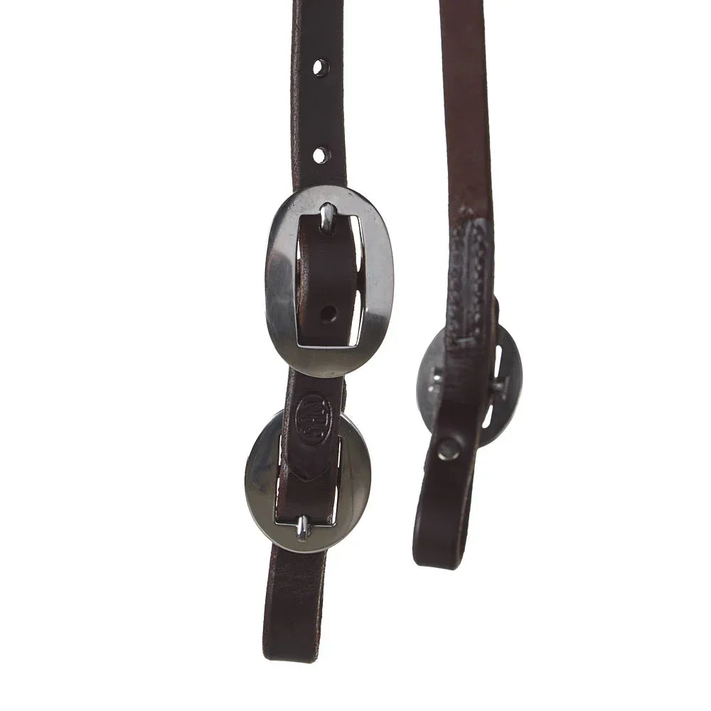 NRS Oiled Single Ear Headstall with Buckles - Image 2