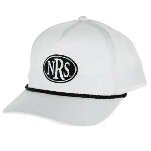 NRS Oval Logo White With Black Rope Cap